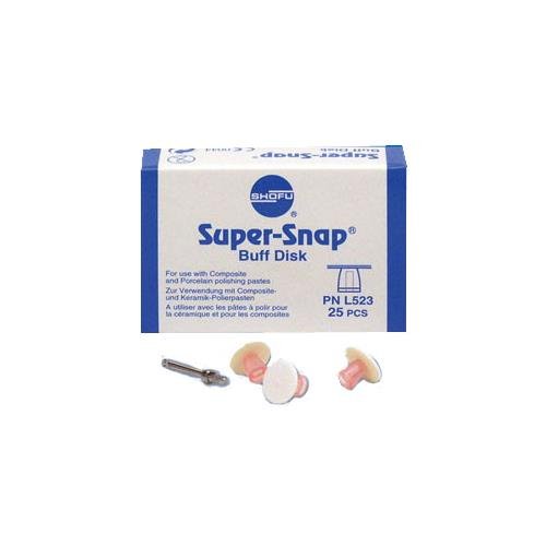 Shofu Dental L523 Super-Snap Buff Disks Regular Discs for Composite 25/Bx