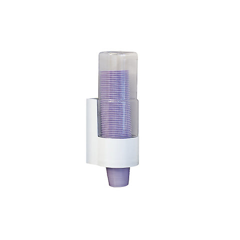 Plasdent 208CPD-1 Cup Dispenser White Wall Mount For 5 Oz Drinking Cups