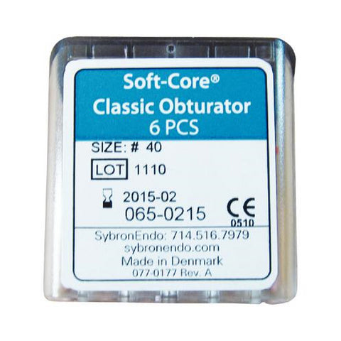 Kerr Dental 9723040 SybronEndo Soft-Core Classic Carried Based Obturators #40 6/Pk