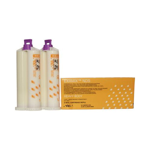 GC 137232 EXAMIX NDS VPS Impression Material Heavy Body Yellow Bulk 32/Pk 48 mL