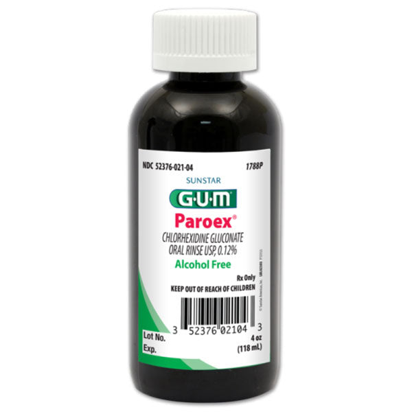 Sunstar Butler 1788P GUM Paroex Oral Rinse Alcohol Free 4 Oz