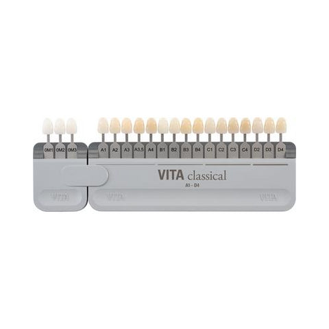 Vident G027CBS VITA Classical Dental Shade Guide with Bleached Shades Clip
