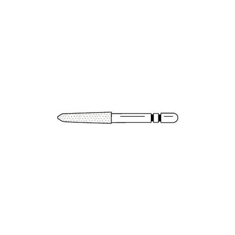 Premier Dental 2015619 Two Striper FG Friction Grip 254SC Curettage Medium Grit Diamond Burs 5/Pk