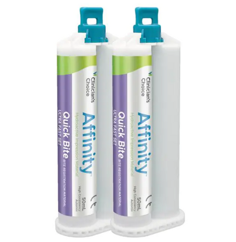 Clinicians Choice 26400 Affinity Impression Material Quick Bite Fast Set 2/Pk 50 mL