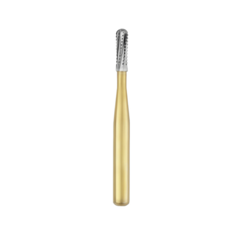 SS White 15064 Great White Gold FG GW2S Friction Grip Short Shank Straight Fissure Carbide Burs 10/Pk