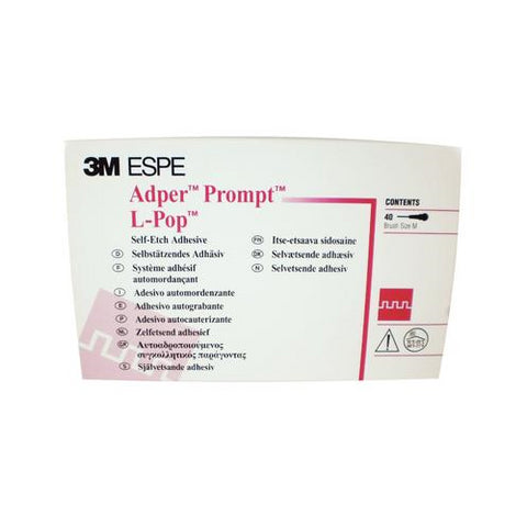 3M ESPE 41925 Adper Prompt L-Pop Unit Dose Self Etch Adhesive System 40/Pk