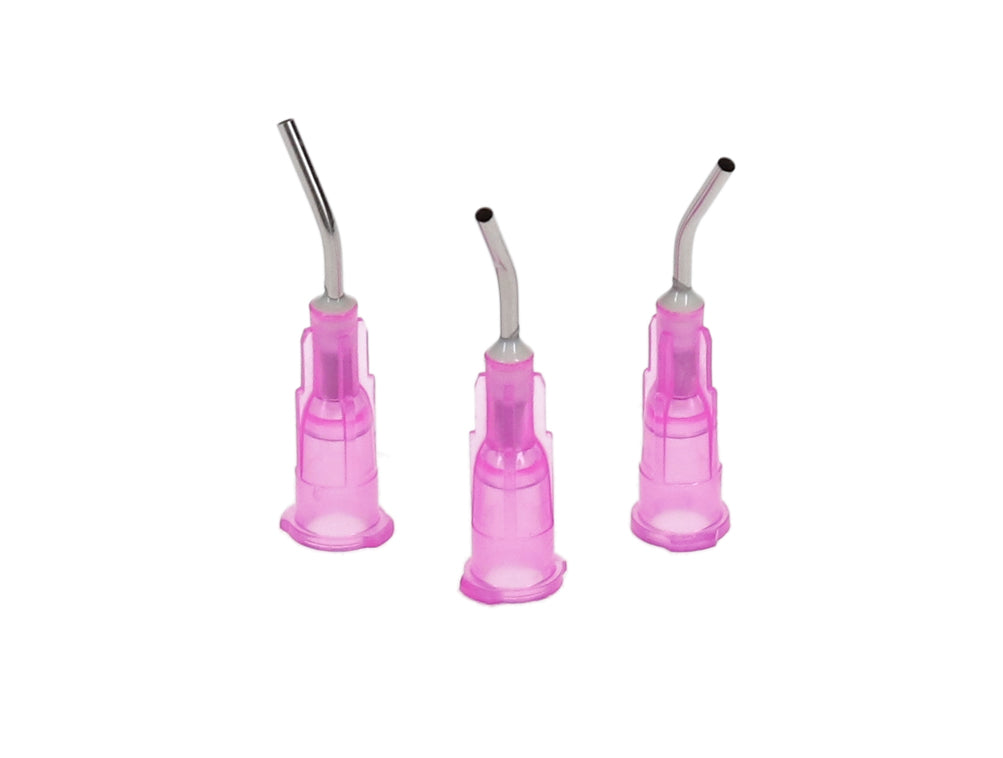 House Brand Dentistry 100627 Pre-Bent Applicator Tips 18 Gauge Pink 100/Pk