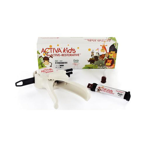Pulpdent VKP Activa Kids BioACTIVE Ionic Restorative Resin Starter Kit Pedo