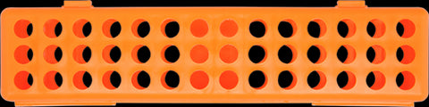 Zirc Dental 50Z900Q Steri-Container Hinged Lid Neon Orange 8" X 1.75" X 1.75"