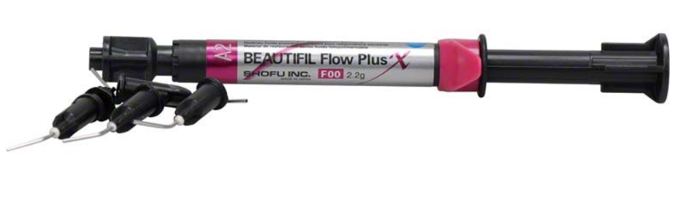 Shofu Dental YE2302 Beautifil Flow Plus X F00 Composite Syringe A2 2.2 Gm