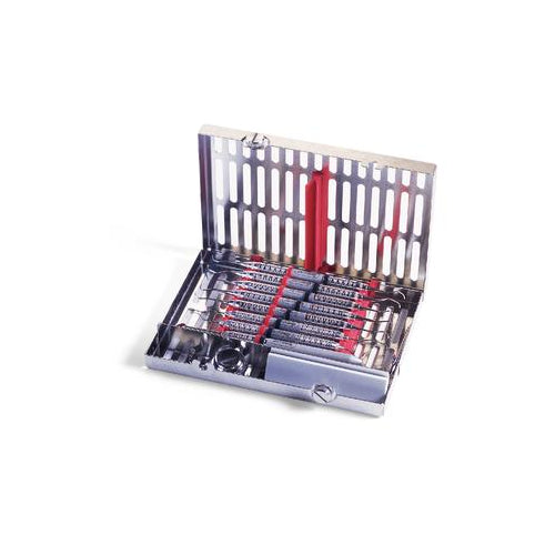 Hu-Friedy IM5080 IMS Signature Series 8 Instrument Cassette Tray Red Stainless Steel
