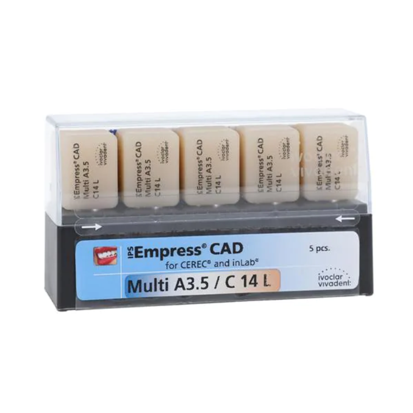 Ivoclar Vivadent 602607 Empress CAD inLab CEREC Dental Blocks Multi A3.5 C14L 5/Pk