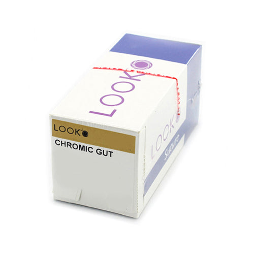 Look 543B Chromic Gut Absorbable Reverse Cutting Sutures C16 5/0 18