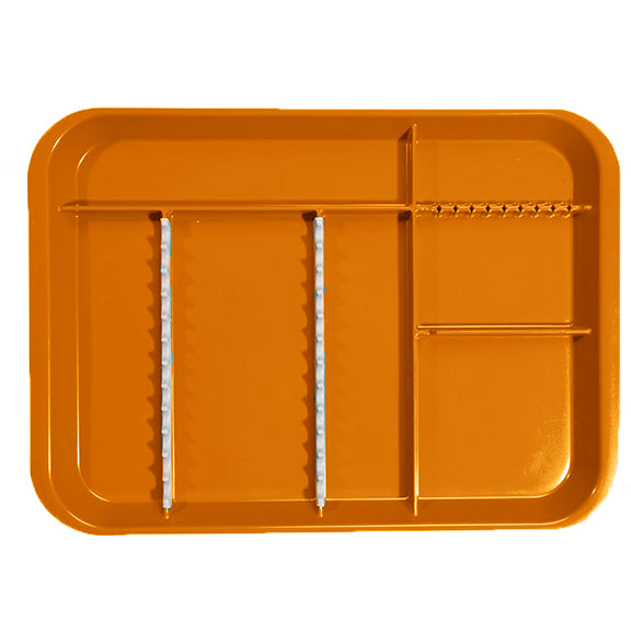 Zirc Dental 20Z451Q B-Lok Divided Tray Size B Ritter Orange 13 3/8