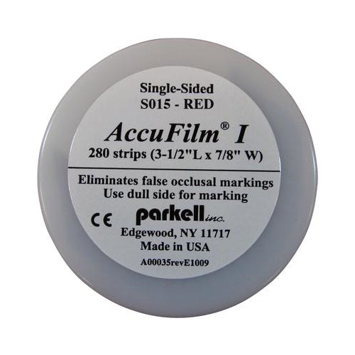 Parkell S015 Accu Film I Articulating Film Single Sided Red .0008" 280/Bx