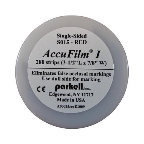 Parkell S015 Accu Film I Articulating Film Single Sided Red .0008" 280/Bx