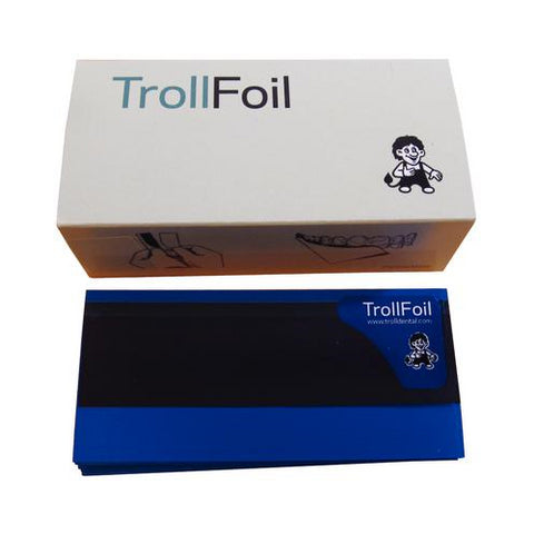 TrollFoil 12000101 Strips Articulating Foil Double Sided Blue 3" X 0.75" 100/Pk