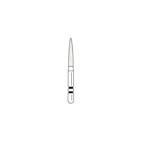 Premier Dental 2015183 Two Striper FG Friction Grip 260.8VF Very Fine Grit Diamond Burs 5/Pk