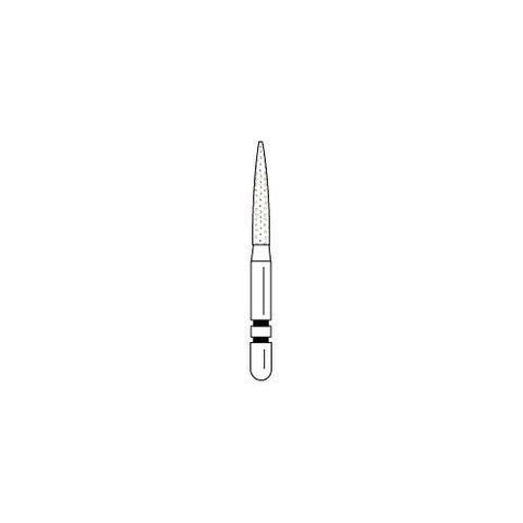 Premier Dental 2015183 Two Striper FG Friction Grip 260.8VF Very Fine Grit Diamond Burs 5/Pk