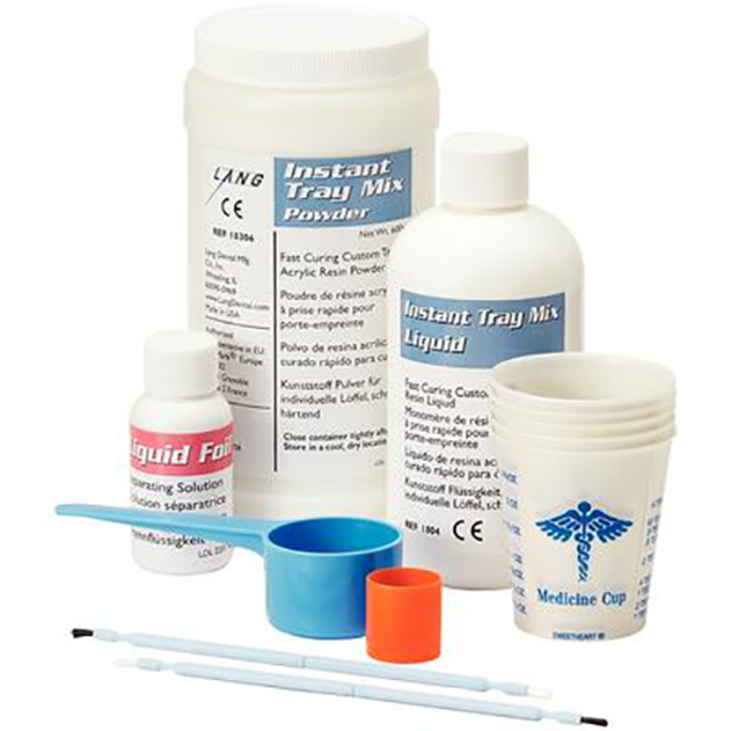 Lang Dental 18346BLU Instant Tray Mix Blue Powder & Liquid Pack