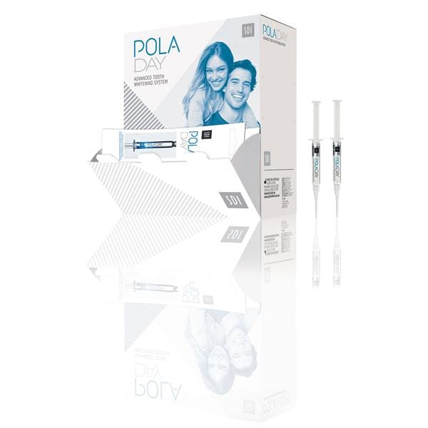 SDI 7700071 Pola Day Tooth Whitening Hydrogen Peroxide Dental Kit 9.5% 50/Pk 3 Gm