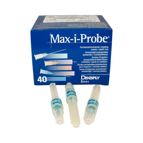 Dentsply Rinn MAXP304 Max-i-Probe Dental Syringes 30 Gauge 1" Blue 40/Bx