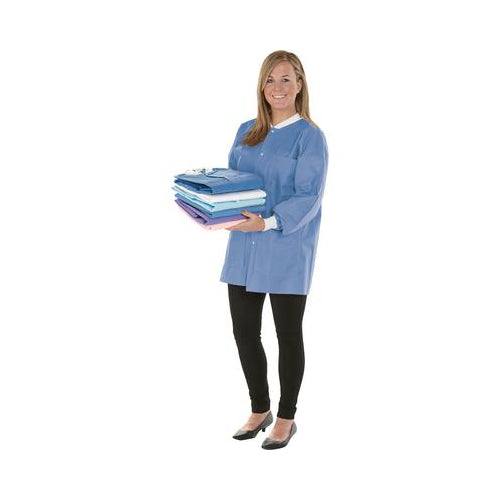 Medicom 8101-B SafeWear Hipster Jackets SMS Fabric Deep Blue Medium 12/Pk