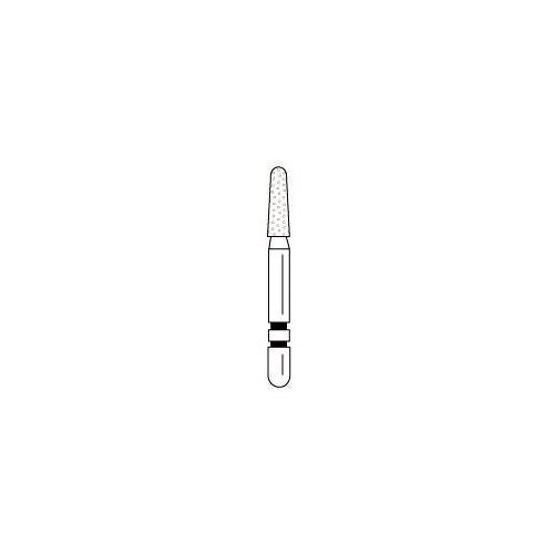 Premier Dental 2015456 Two Striper FG Friction Grip 7705C Round End Taper Coarse Grit Diamond Burs 5/Pk