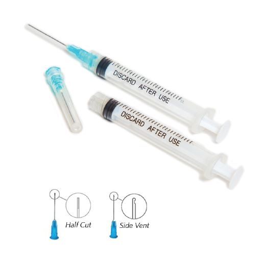 House Brand EN30S Endo Irrigation Syringes Closed End Needle 30 Gauge 3cc 100/Pk