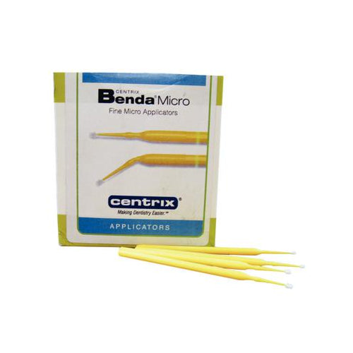 Centrix 380012 Benda Micro Applicators Fine Point Yellow 576/Bx