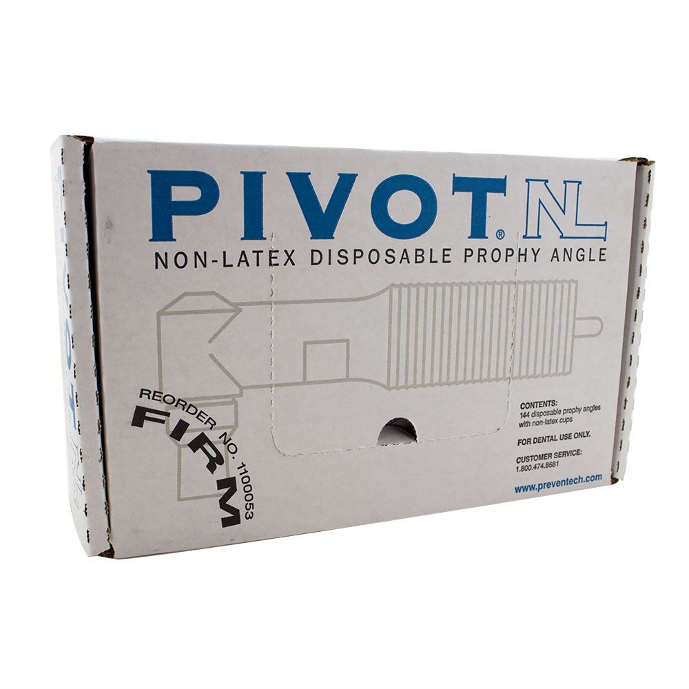 Preventive Technologies 1100053 Pivot Disposable Prophy Angle LF Firm 144/Bx