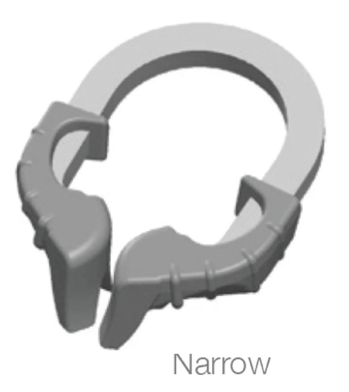 Pac-Dent PM-R3 iMatrix Sectional Dental Matrix Rings Narrow Grey 2/Pk