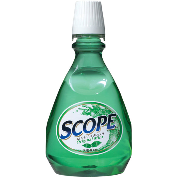 Proctor & Gamble 80366795 Scope Mouthwash 1 Liter Mint 6/Pk