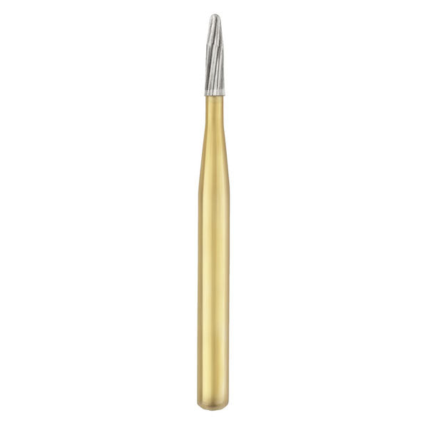 House Brand 7802TF-5 FG Friction Grip #7802 Trimming & Finishing 12 Blade Bullet Carbide Burs 5/Pk
