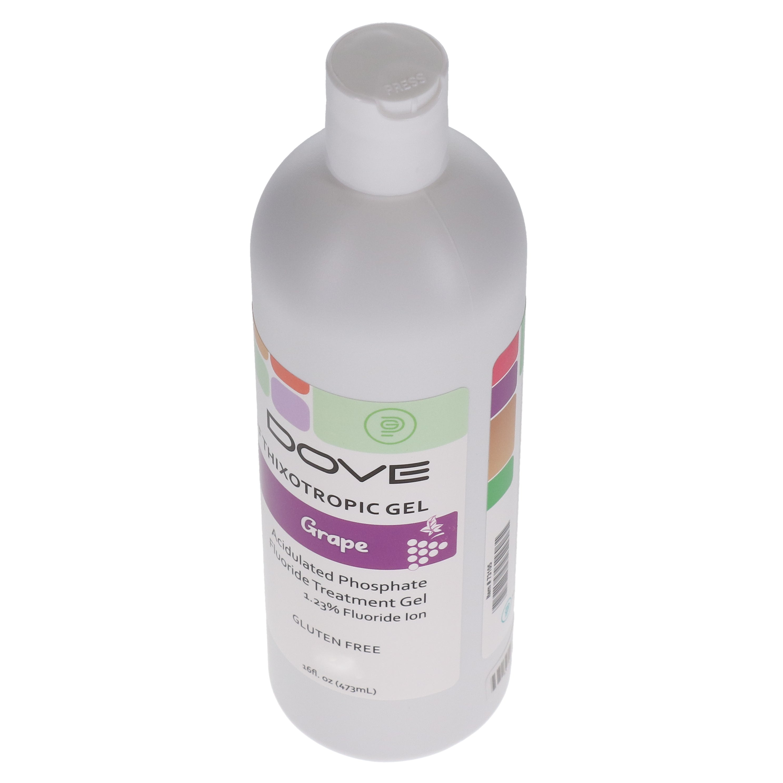 House Brand Dentistry 102041 Fluoride Dental Gel 60 Second Grape 16 Oz