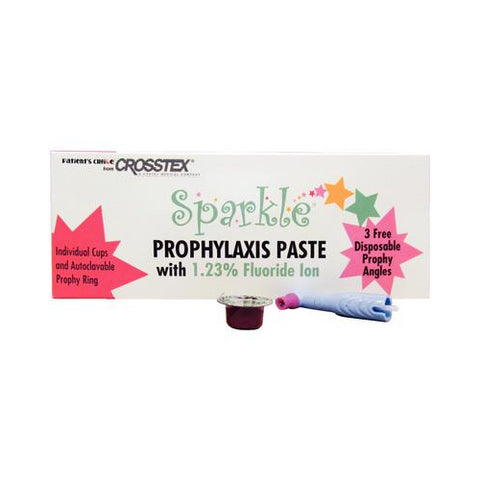 Crosstex UPCB Sparkle Prophy Paste Cups Assorted Berrylicious Coarse Grit 200/Pk
