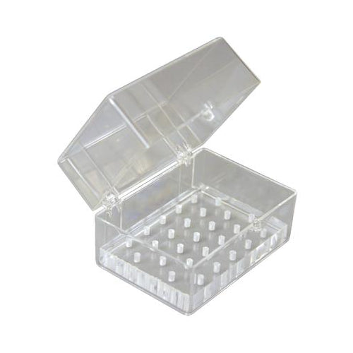 Palmero 1516A-FG 27 Hole FG Friction Grip Dental Bur Block Box Clear Plexiglass