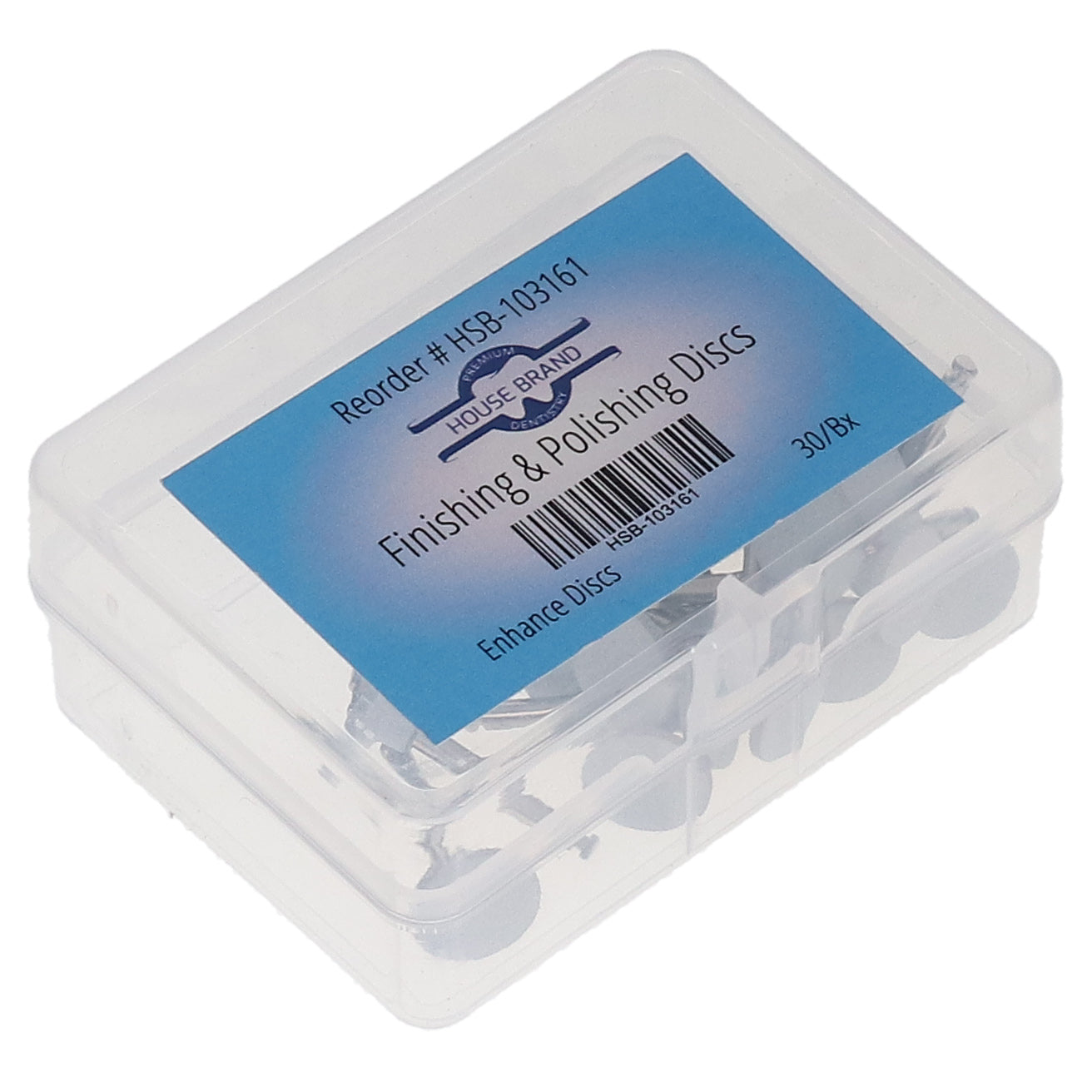 House Brand Dentistry 103161 Finishing & Polishing Dental Discs Enhance 30/Bx