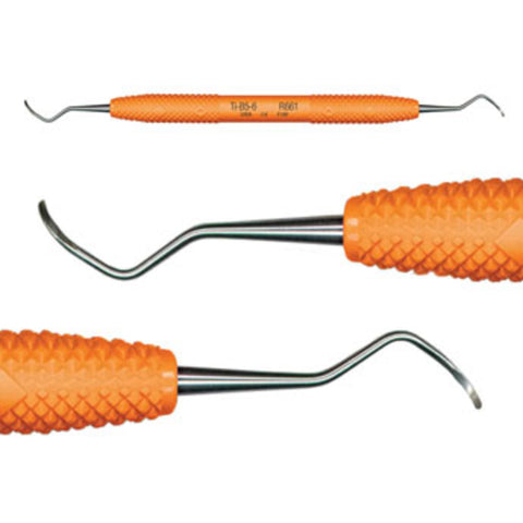 PDT R661 Wingrove Titanium Implant Dental Scaler B5/6 Orange Resin Handle