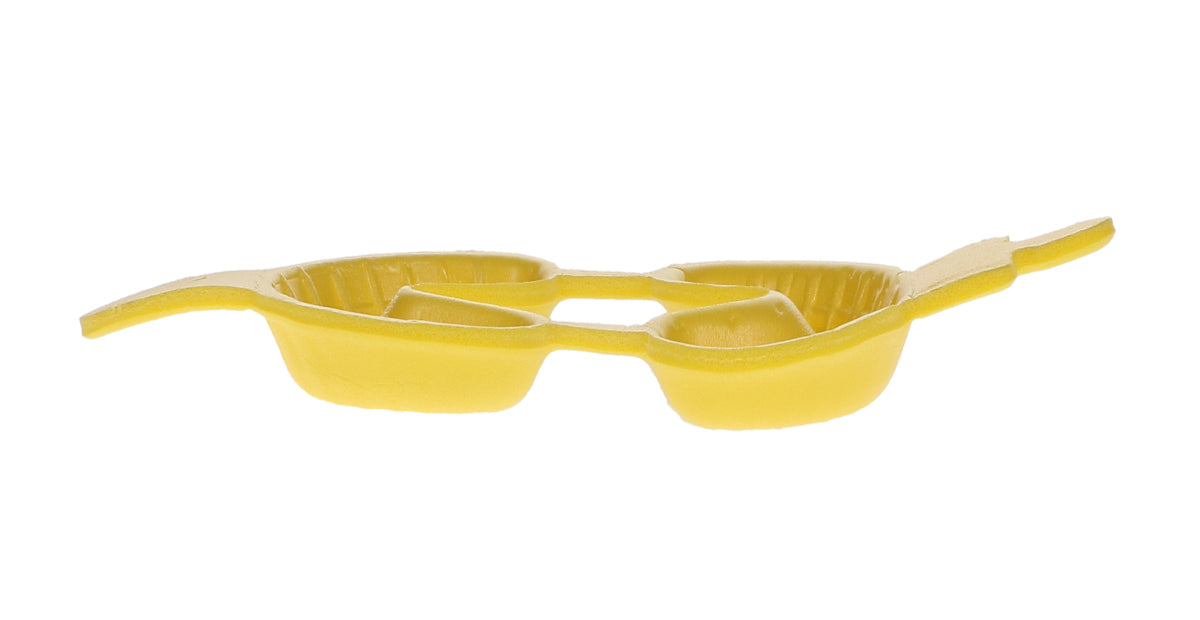House Brand Dentistry 108112 Fluoride Trays Foam Dual Arch Small Yellow 100/Pk