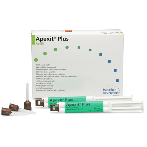 Ivoclar Vivadent 593991 Apexit Plus Dental Cement Sealer 2/Pk 6gm