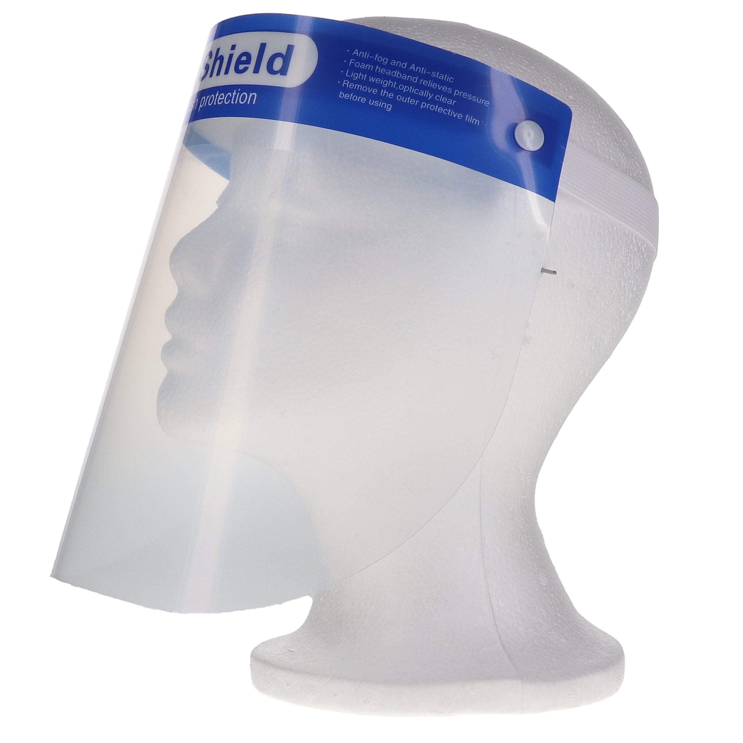 House Brand Dentistry 101215  Face Shields Blue Form Anti-fog 32cm x 22cm