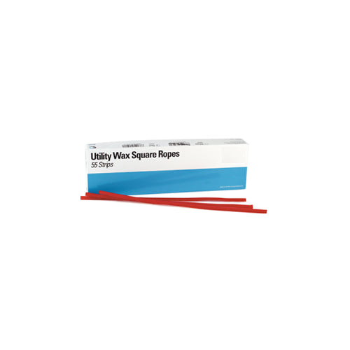 House Brand 50094954 Utility Wax Strips Square Ropes White 55/Bx