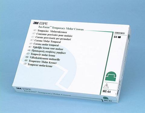 3M ESPE MC64 Iso-Form Temporary Molar Temporary Assorted Crown Kit Complete Set