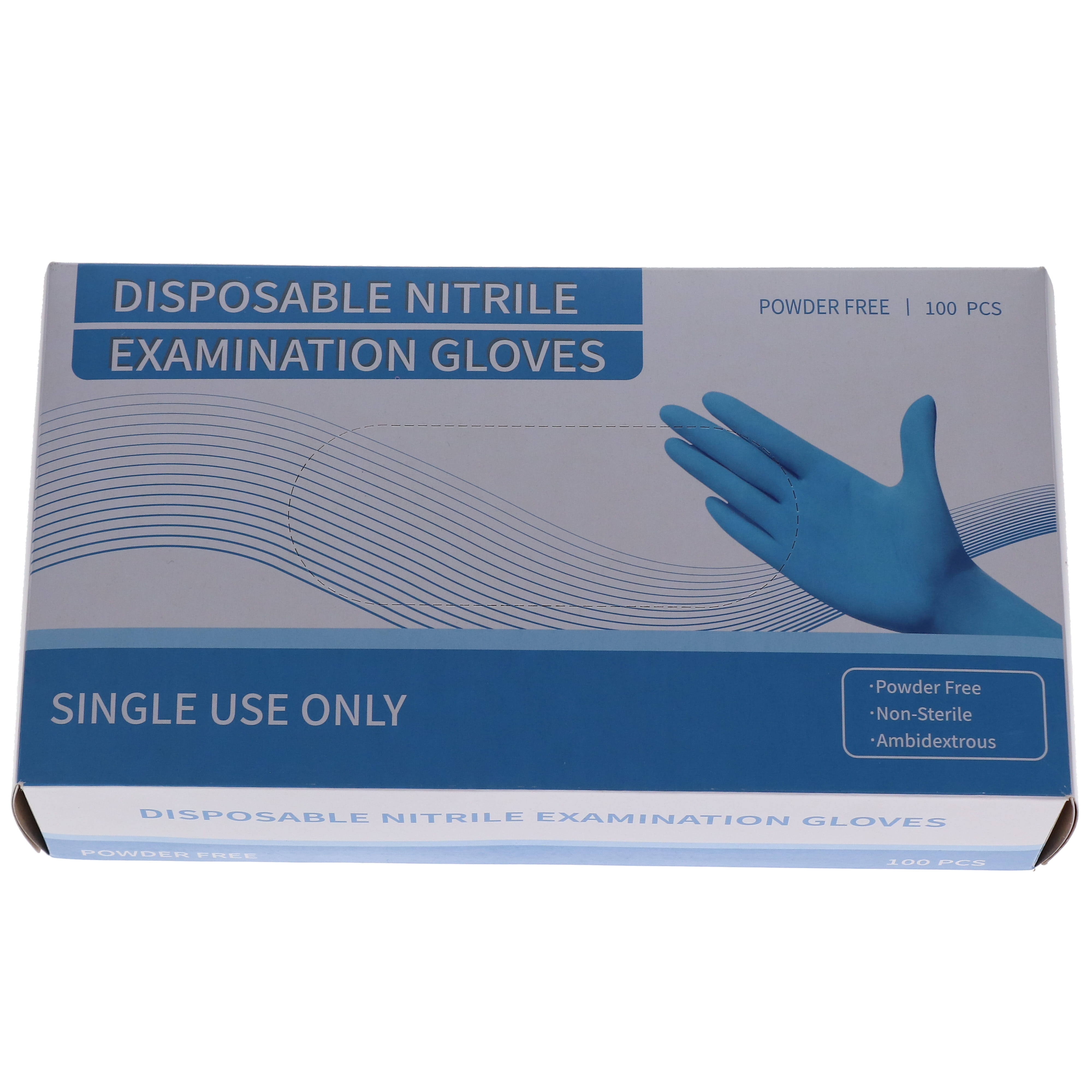 House Brand Dentistry 2020071801487 Nitrile Exam Gloves Small Powder Free 100/Bx