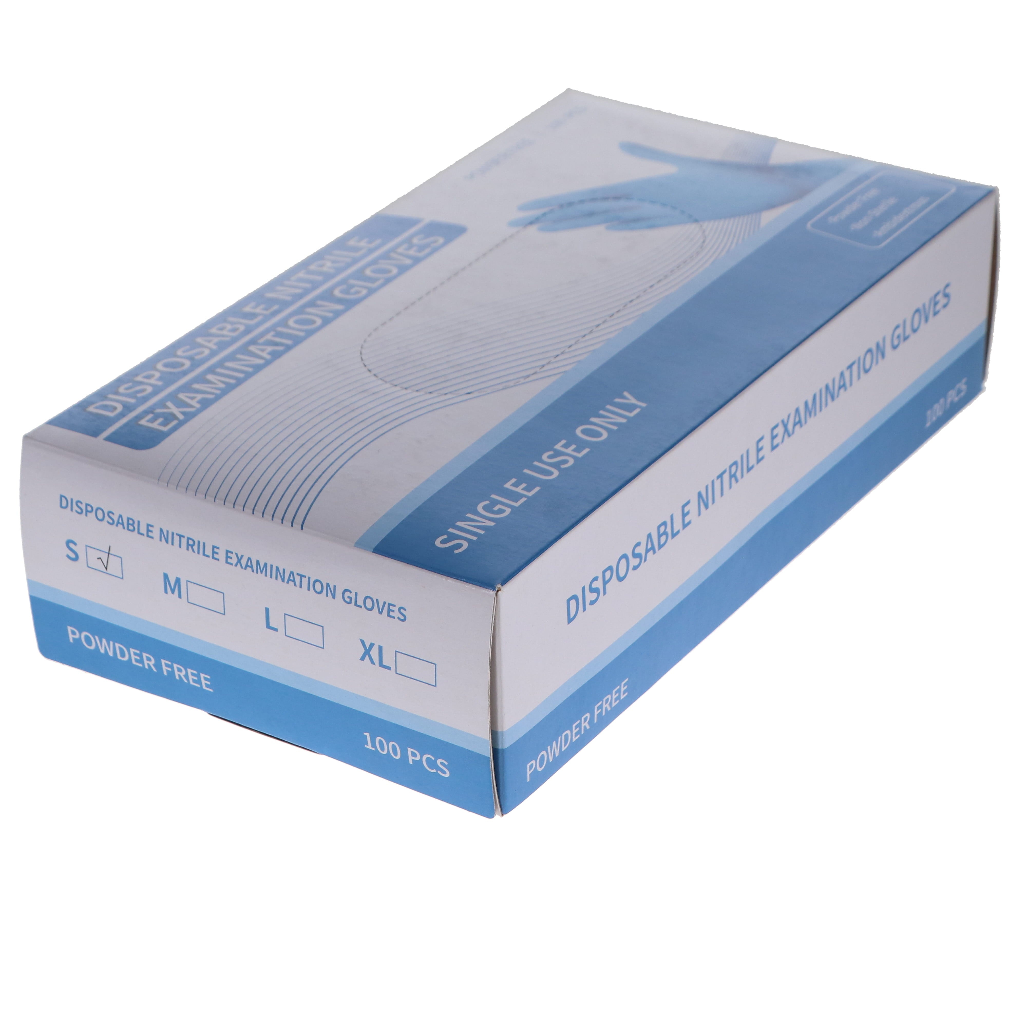 House Brand Dentistry 2020071801487 Nitrile Exam Gloves Small Powder Free 100/Bx