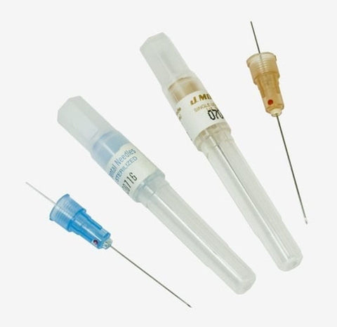 J Morita 20-25GL Disposable Needles Plastic Hub 25 Long 100/Bx