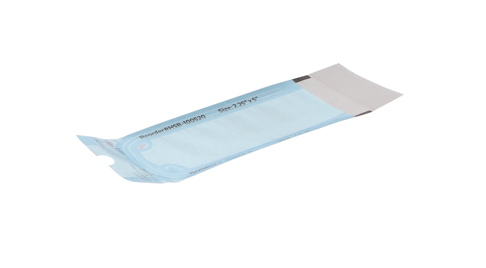 House Brand Dentistry 100520 Paper/Blue Film Self-Sealing Sterilization Pouches 2.25