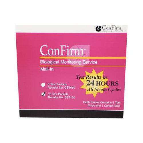 Crosstex ConFirm Monitoring Systems CST120 Confirm Mail-In Sterilizer Monitor 12/Bx