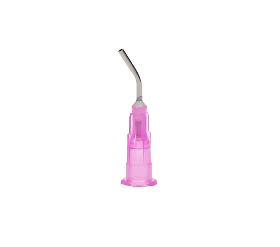 House Brand Dentistry 100627 Pre-Bent Applicator Tips 18 Gauge Pink 100/Pk